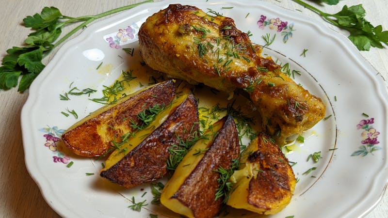 Al pastor street tacos with pineapple and cilantro